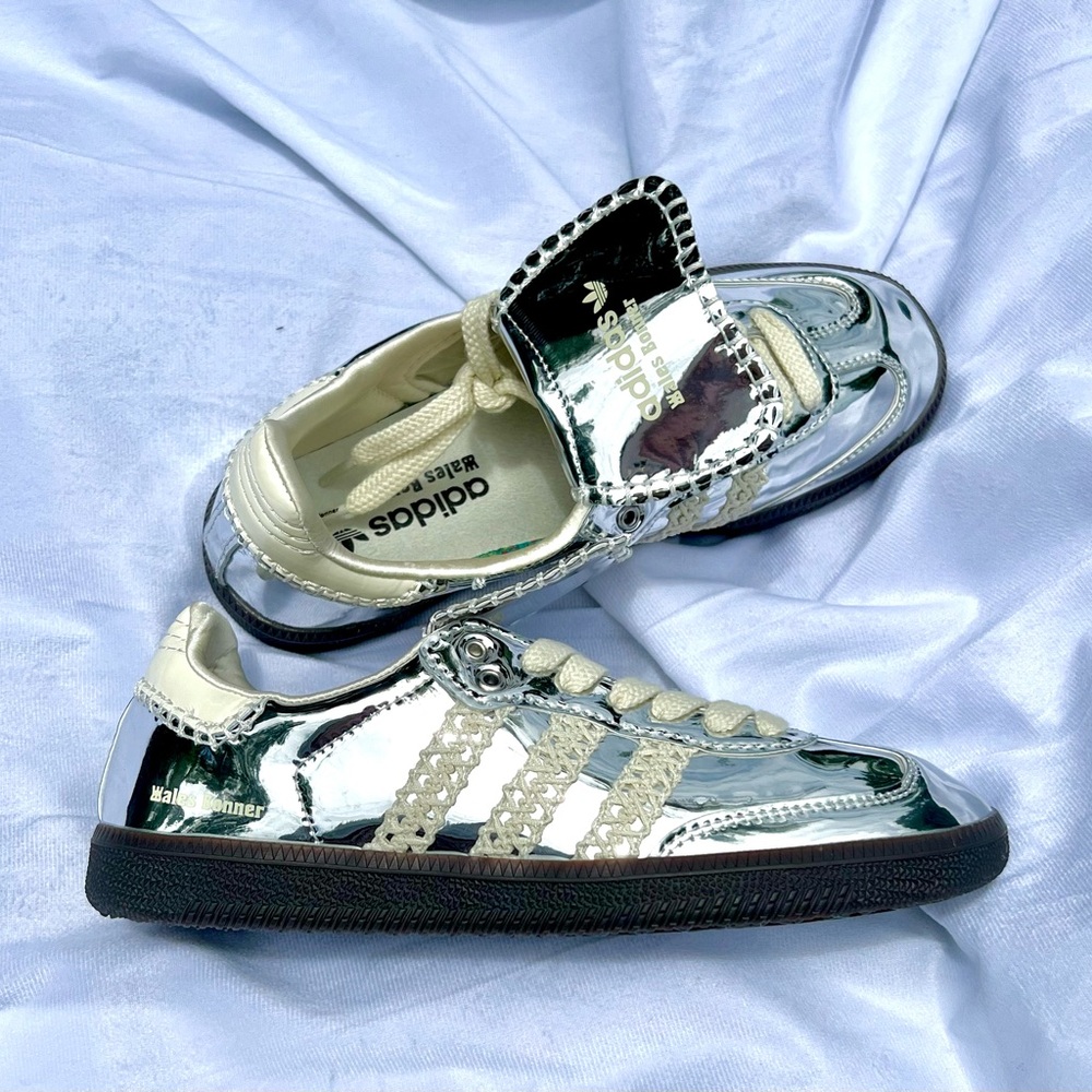 Adidas Samba Wales Bonner Silver IG8181 Size 7.5 Men’s Or 8.5 Women’s